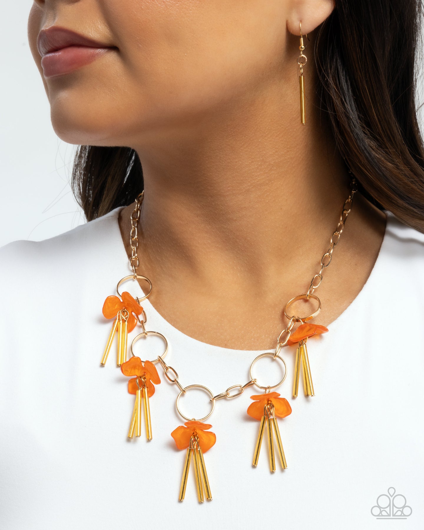 LEI of the Land - Orange Paparazzi Accessories