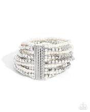 Load image into Gallery viewer, Spirited Stack - White Paparazzi Accessories
