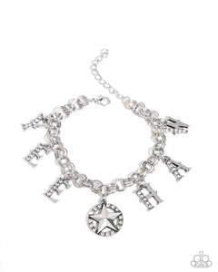 Yeehaw Yell - White Paparazzi Accessories