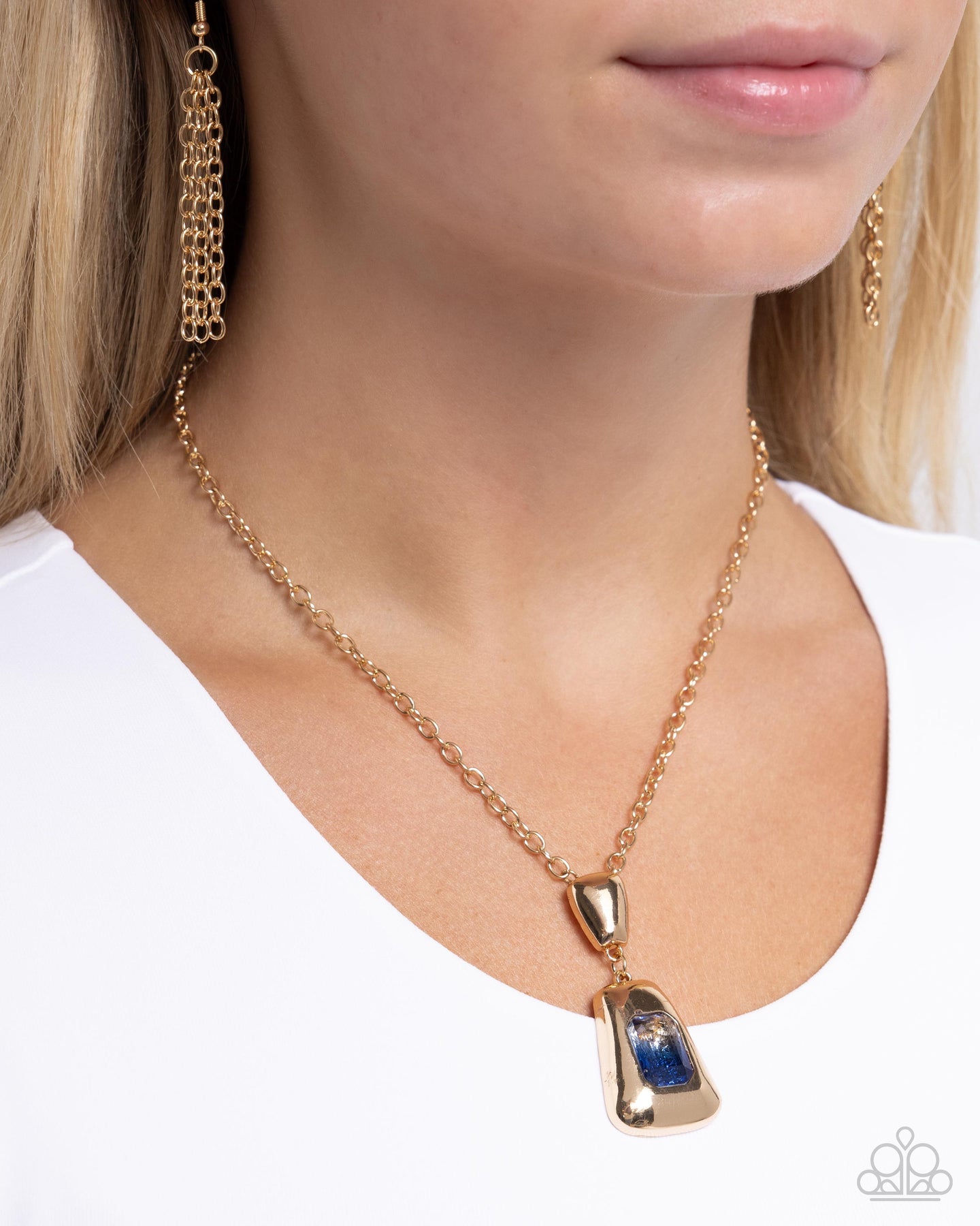 Pendant Promise - Blue Paparazzi Accessories