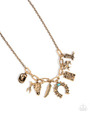 Load image into Gallery viewer, Saloon Girl - Gold Paparazzi Accessories
