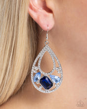 Load image into Gallery viewer, Teardrop Trifecta - Blue Paparazzi Accessories
