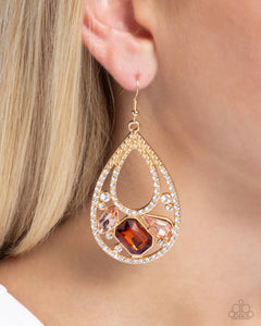 Teardrop Trifecta - Brown Paparazzi Accessories