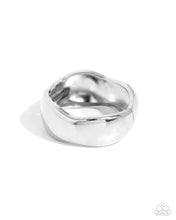 Load image into Gallery viewer, Curved Confident - Silver Paparazzi Accessories
