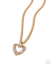 Load image into Gallery viewer, Romance is a Bonus - Gold Paparazzi Accessories

