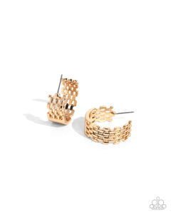 Interlocked Immunity - Gold Paparazzi Accessories