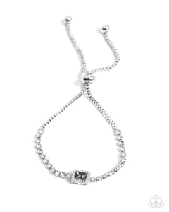 Draped in Dazzle - Silver Paparazzi Accessories