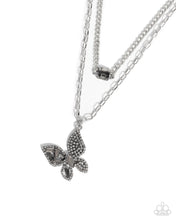 Load image into Gallery viewer, Hovering Headline - Silver Paparazzi Accessories
