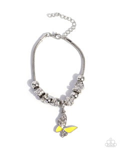 Luminescent Landing - Yellow Paparazzi Accessories
