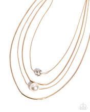 Load image into Gallery viewer, Phenomenal Pearls - Gold Paparazzi Accessories
