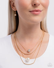 Load image into Gallery viewer, Phenomenal Pearls - Gold Paparazzi Accessories
