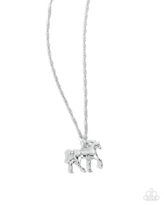 Stallion Statement - Silver Paparazzi Accessories
