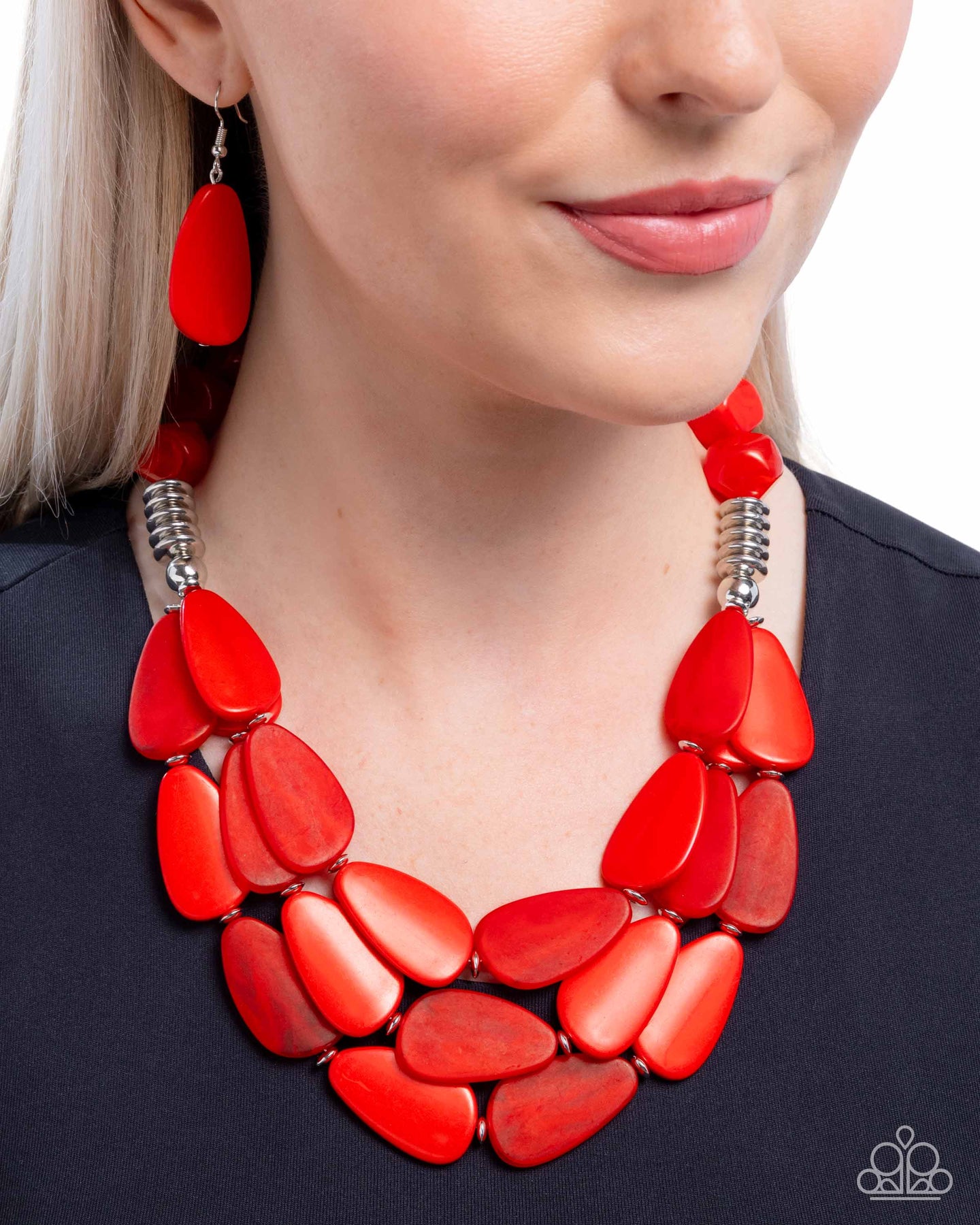 Smooth Spoken - Red Paparazzi Accessories