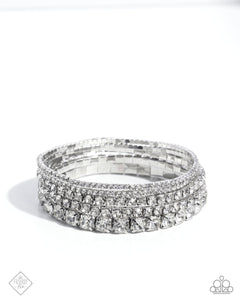 Persistent Pizzazz - White Paparazzi Accessories