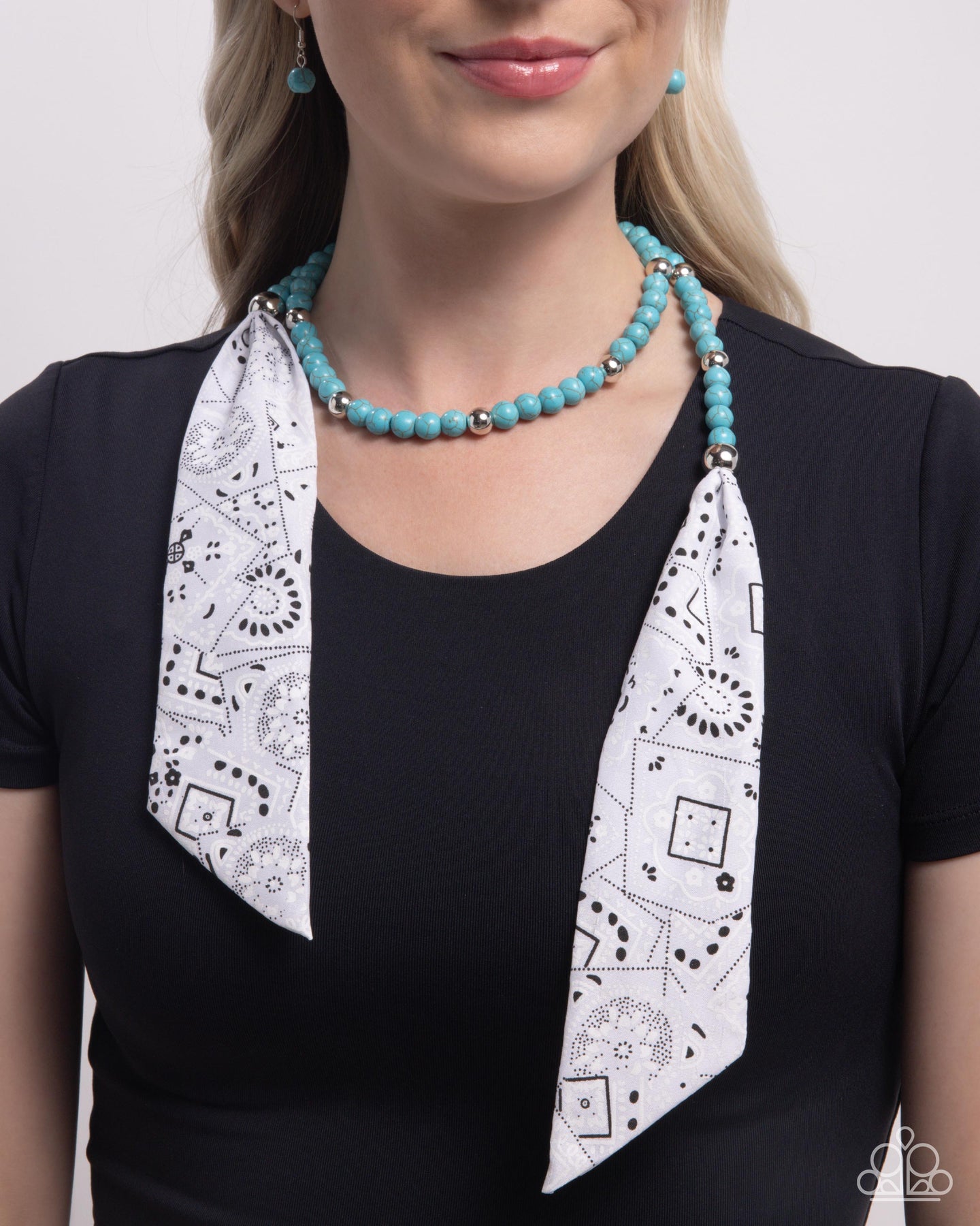 Bandana Ballad - Blue Paparazzi Accessories