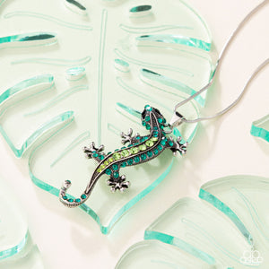 Shimmery Salamander - Green Paparazzi Accessories