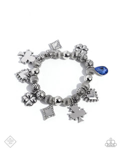 Spirited Sentiment - Blue Paparazzi Accessories