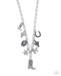 Hoedown Throwdown - Silver Paparazzi Accessories