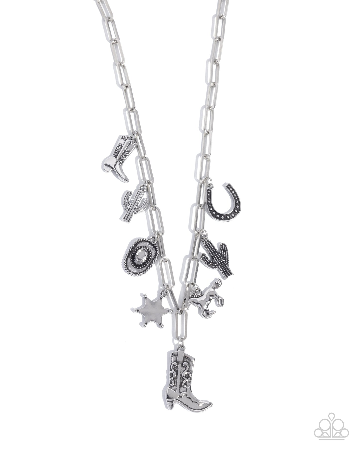 Hoedown Throwdown - Silver Paparazzi Accessories