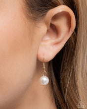 Load image into Gallery viewer, Pronounced Pearls - Gold Paparazzi Accessories
