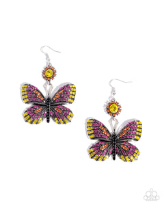 Fluttering Feature - Pink Paparazzi Accessories