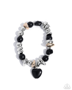 Adorably Asymmetrical - Black Paparazzi Accessories