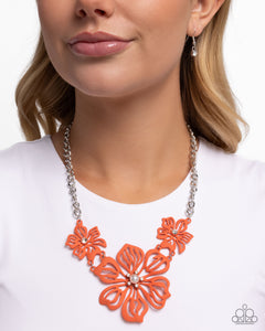 Floral Fandom - Orange Paparazzi accessories