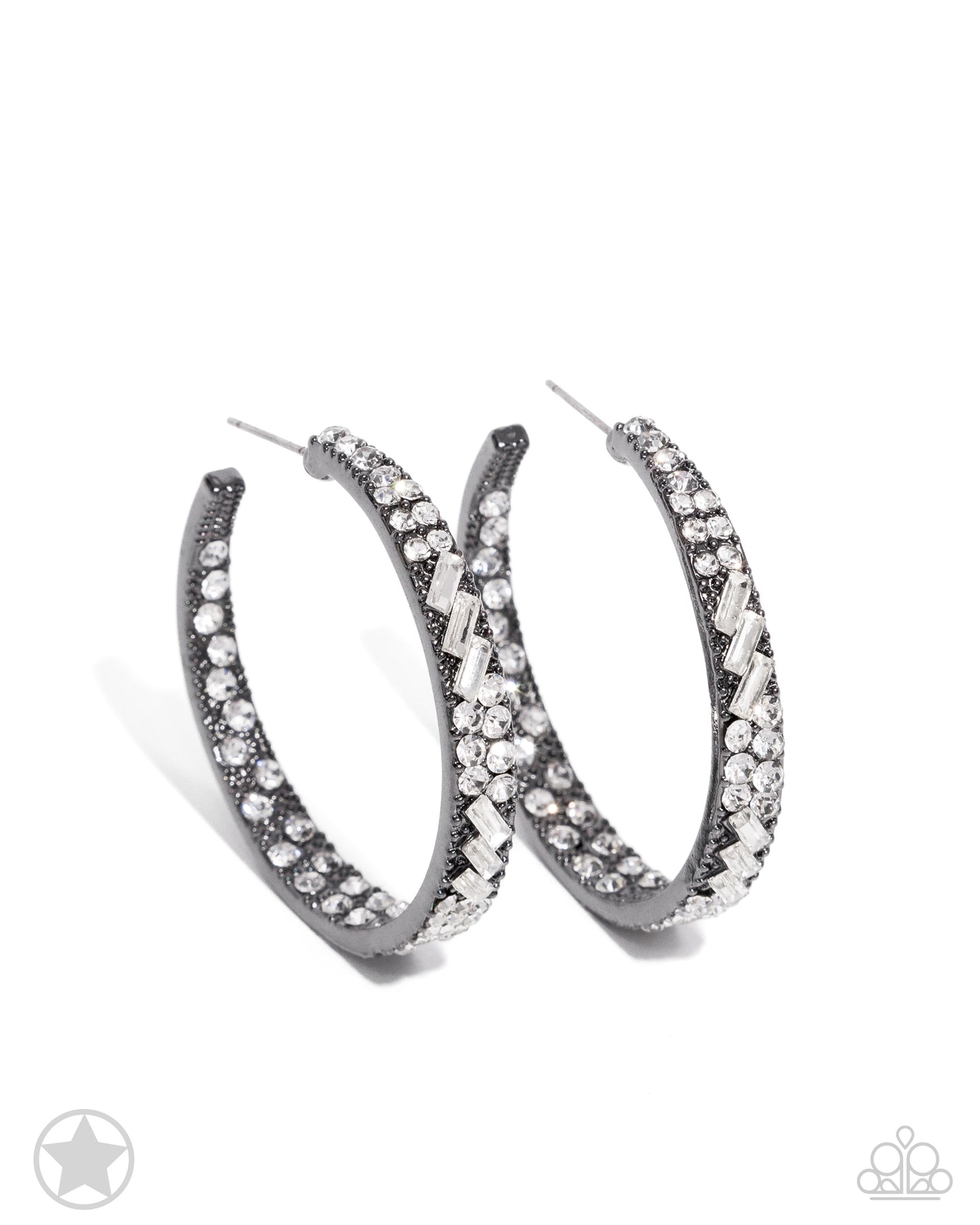 GLITZY By Association - Gunmetal Paparazzi Accessories