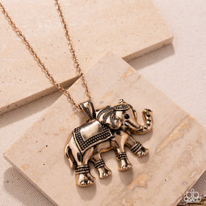 Elaborate Elephant - Gold Paparazzi Accessories