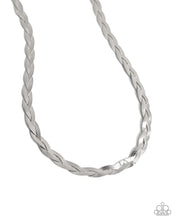 Load image into Gallery viewer, Bewildering Braid - Silver Paparazzi Accessories
