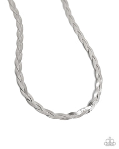 Bewildering Braid - Silver Paparazzi Accessories