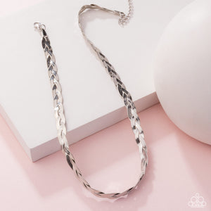 Bewildering Braid - Silver Paparazzi Accessories