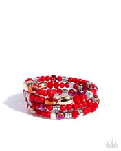 Load image into Gallery viewer, Material WHIRL - Red Paparazzi Accessories
