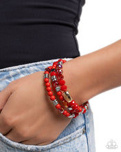 Load image into Gallery viewer, Material WHIRL - Red Paparazzi Accessories
