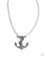 Load image into Gallery viewer, Anchored Allure - White Paparazzi Accessories
