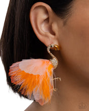 Load image into Gallery viewer, Feathered Flamingo - Orange Paparazzi Accessories
