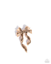 Load image into Gallery viewer, Bow Bonanza - Gold Paparazzi Accessories
