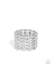 Load image into Gallery viewer, Reflective Rows - White Paparazzi Accessories
