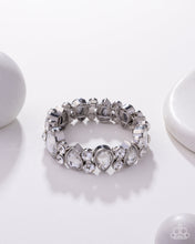 Load image into Gallery viewer, Secure Sparkle - White Paparazzi Accessories
