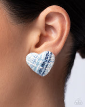 Load image into Gallery viewer, Sweetheart Stitching - Blue Paparazzi Accessories
