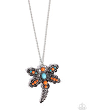 Load image into Gallery viewer, Dauntless Dragonfly - Orange Paparazzi Accessories
