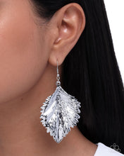 Load image into Gallery viewer, Feathered Flair - Silver Paparazzi Accessories
