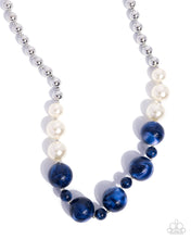 Load image into Gallery viewer, Serendipitous Statement - Blue Paparazzi Accessories
