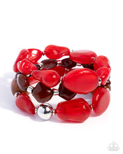 Load image into Gallery viewer, Soothing Stack - Red Paparazzi Accessories
