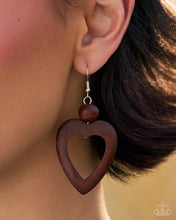 Load image into Gallery viewer, WOOD You Be My Valentine? - Brown Paparazzi Accessories
