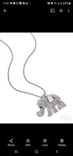 Load image into Gallery viewer, Unforgettable Shimmer multi Elephant Necklace
