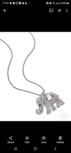 Unforgettable Shimmer multi Elephant Necklace