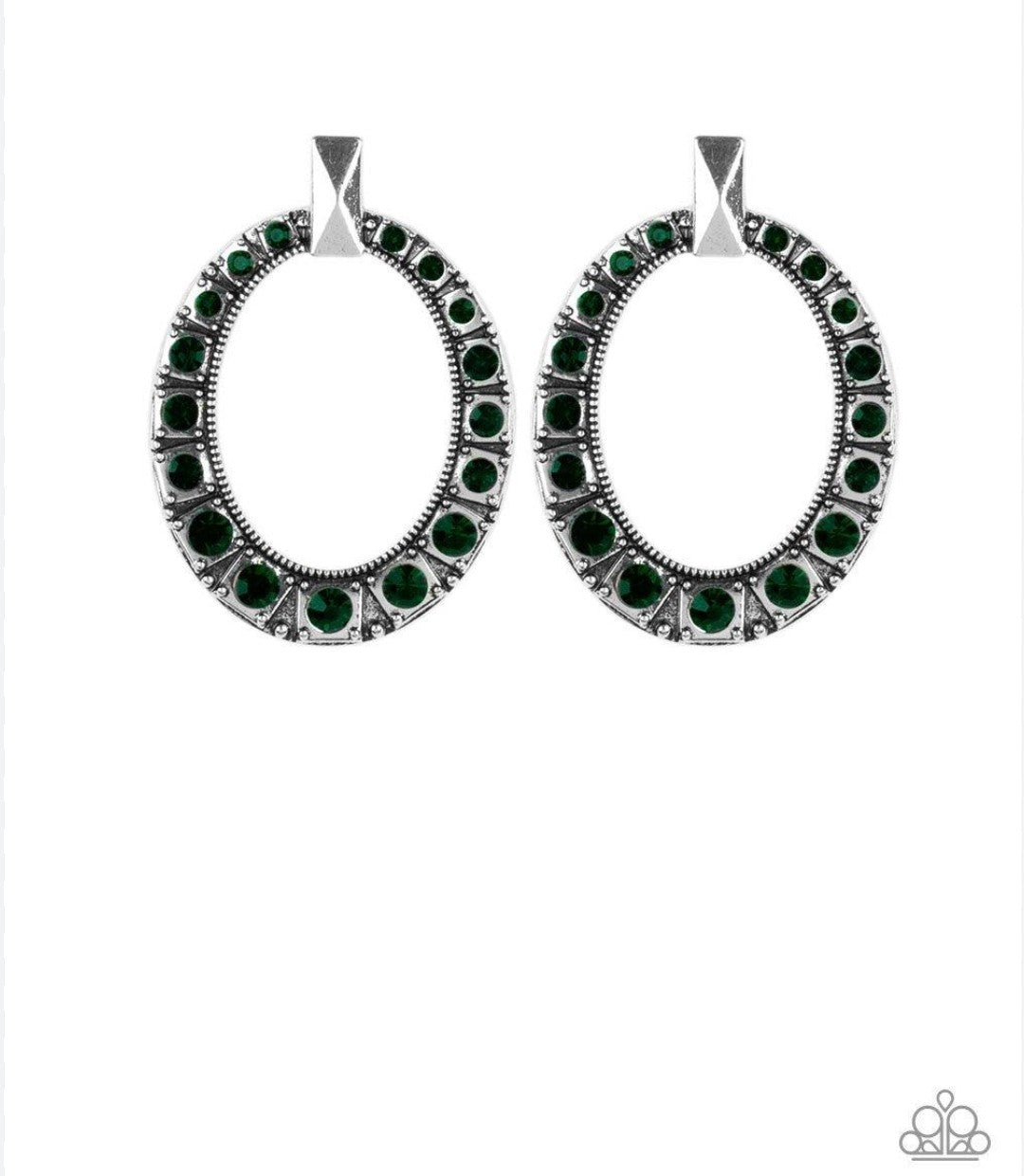 All For GLOW Green Earrings - Jewelry