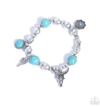 Load image into Gallery viewer, Western Welcome  blue Paparazzi Accessories
