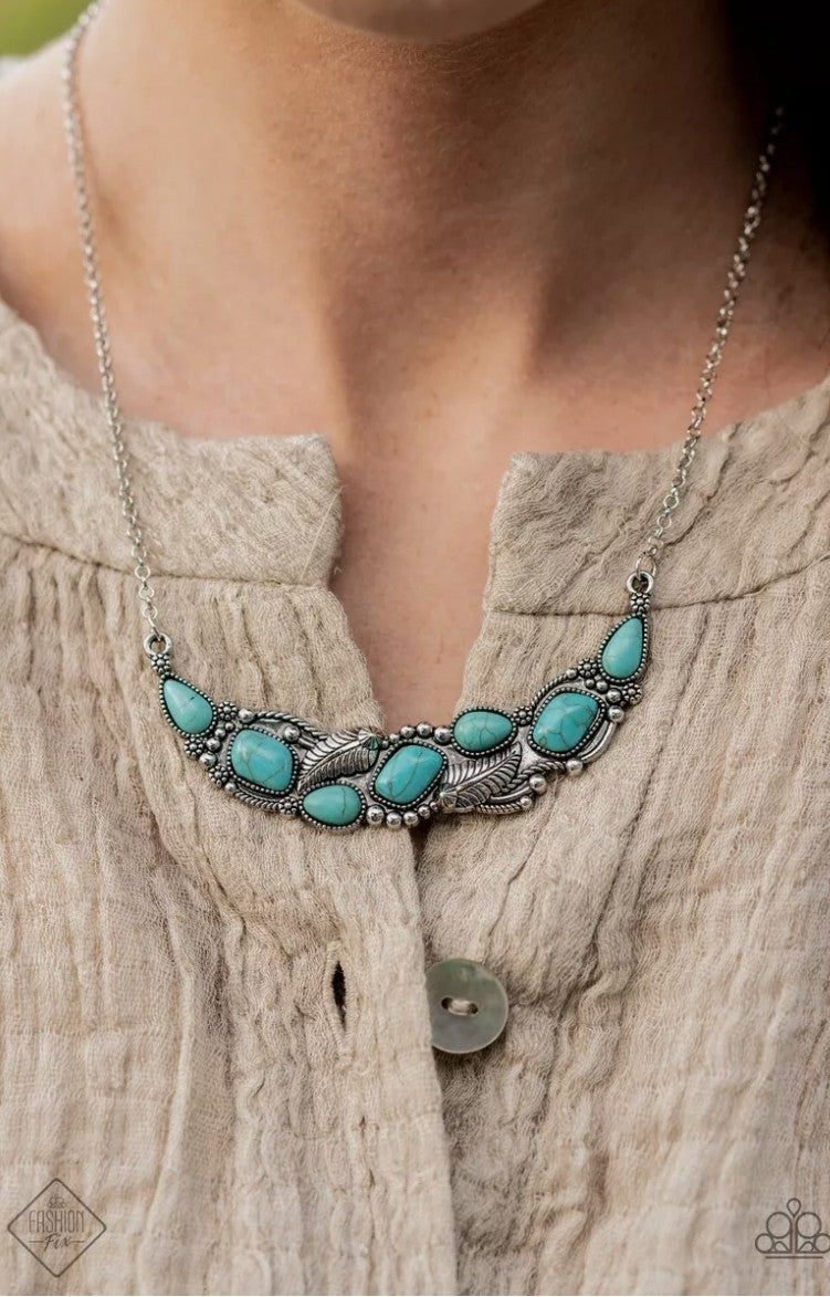 Paparazzi ♥ Cottage Garden - Blue ♥ Necklace